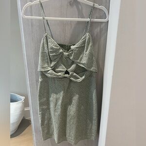 Abercrombie & Fitch Olive Floral Dress